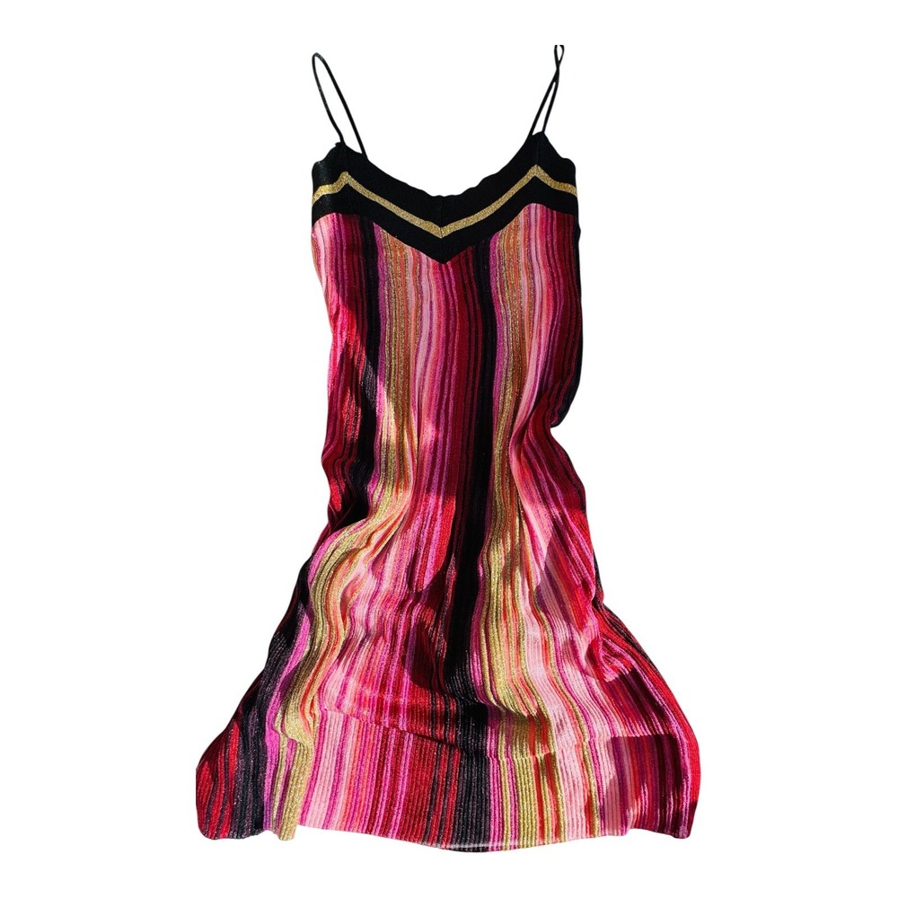 MNG Mango Dress Womens Metallic multicolor size large